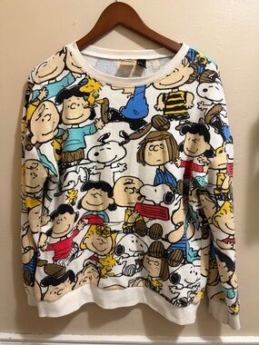 Peanuts Graphic Crewneck Sweatshirt - White Multi